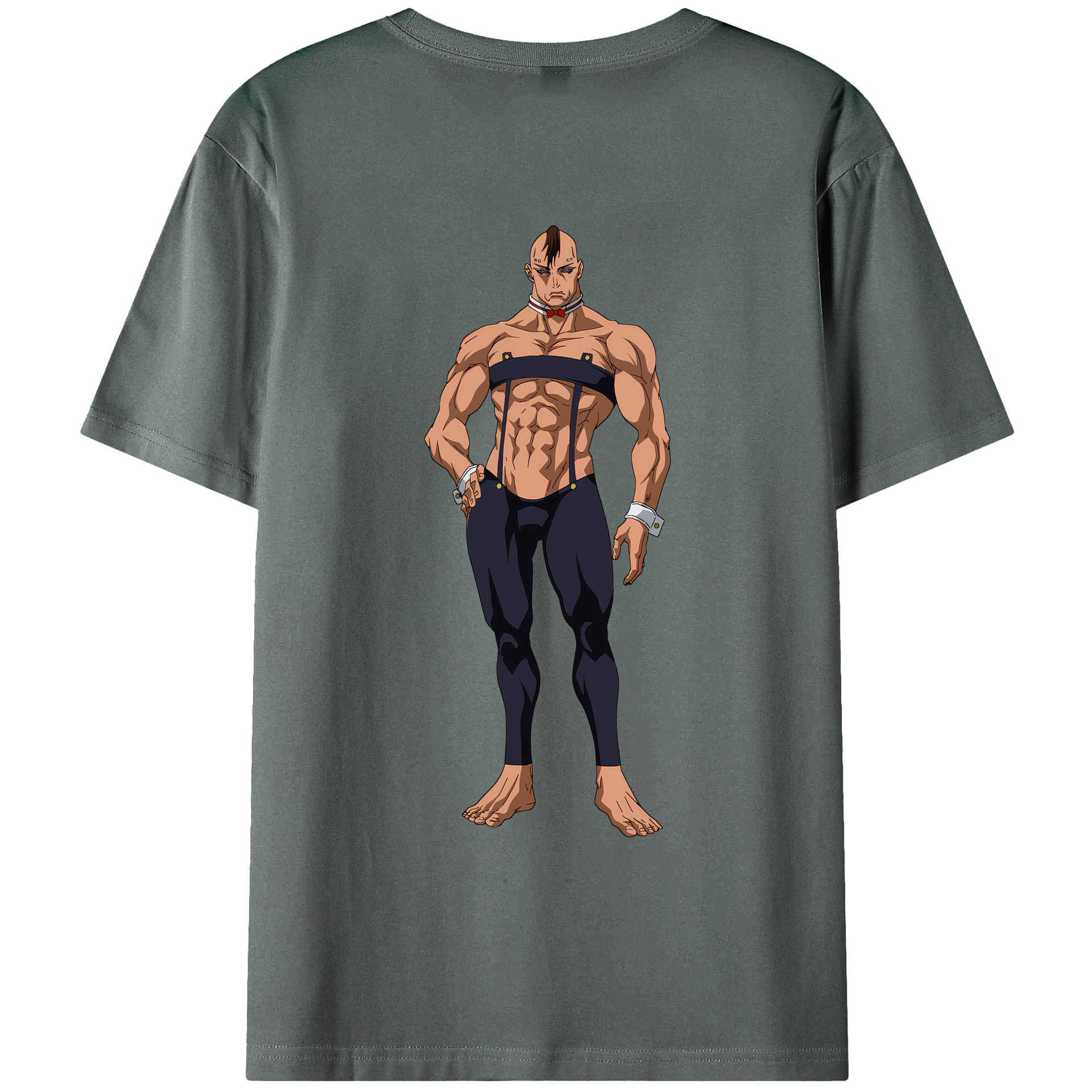 （画像用） 呪術廻戦 Jujutsu Kaisen 綿100％ メンズ半袖Tシャツ（バックプリント） 通気性